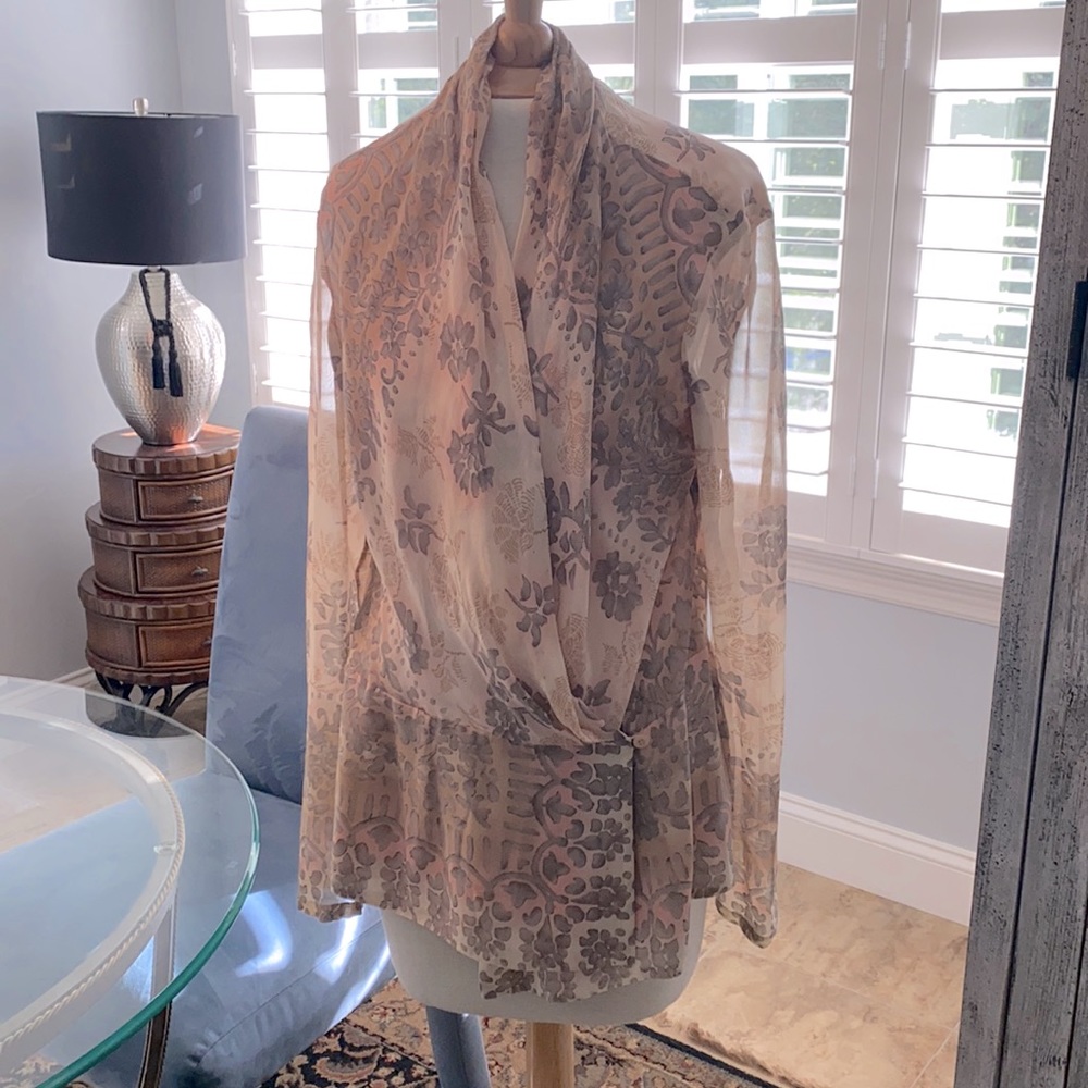 Dana Buchanan Silk Blouse M